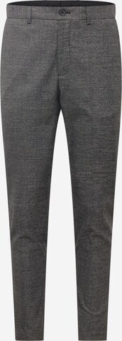 Coupe slim Pantalon chino 'MARLOW' SELECTED HOMME en gris : devant