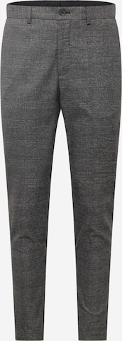 SELECTED HOMME - Slimfit Calças chino 'MARLOW' em cinzento: frente