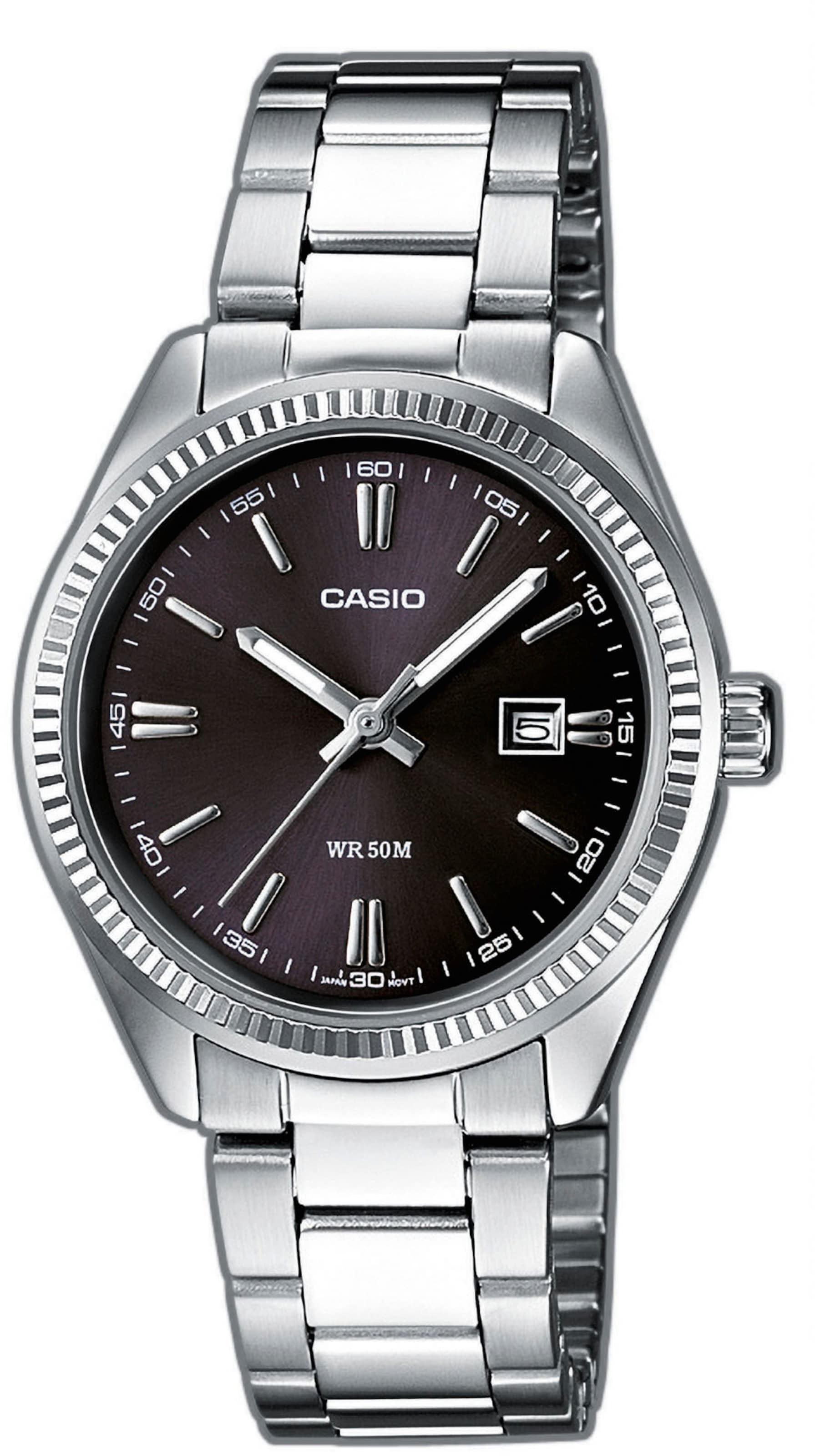 CASIO Analog Watch in Silver: front