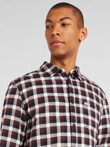 WRANGLER Regular fit Button Up Shirt in Brown