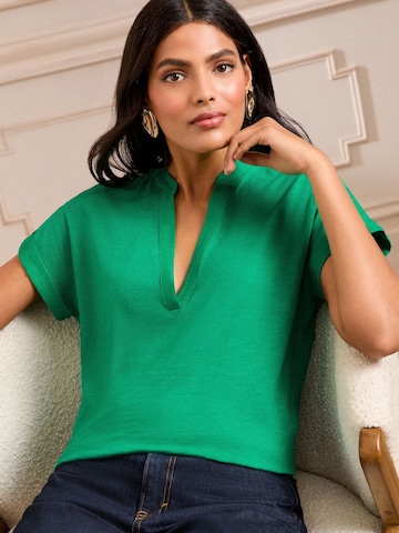 T-shirt love & roses en vert