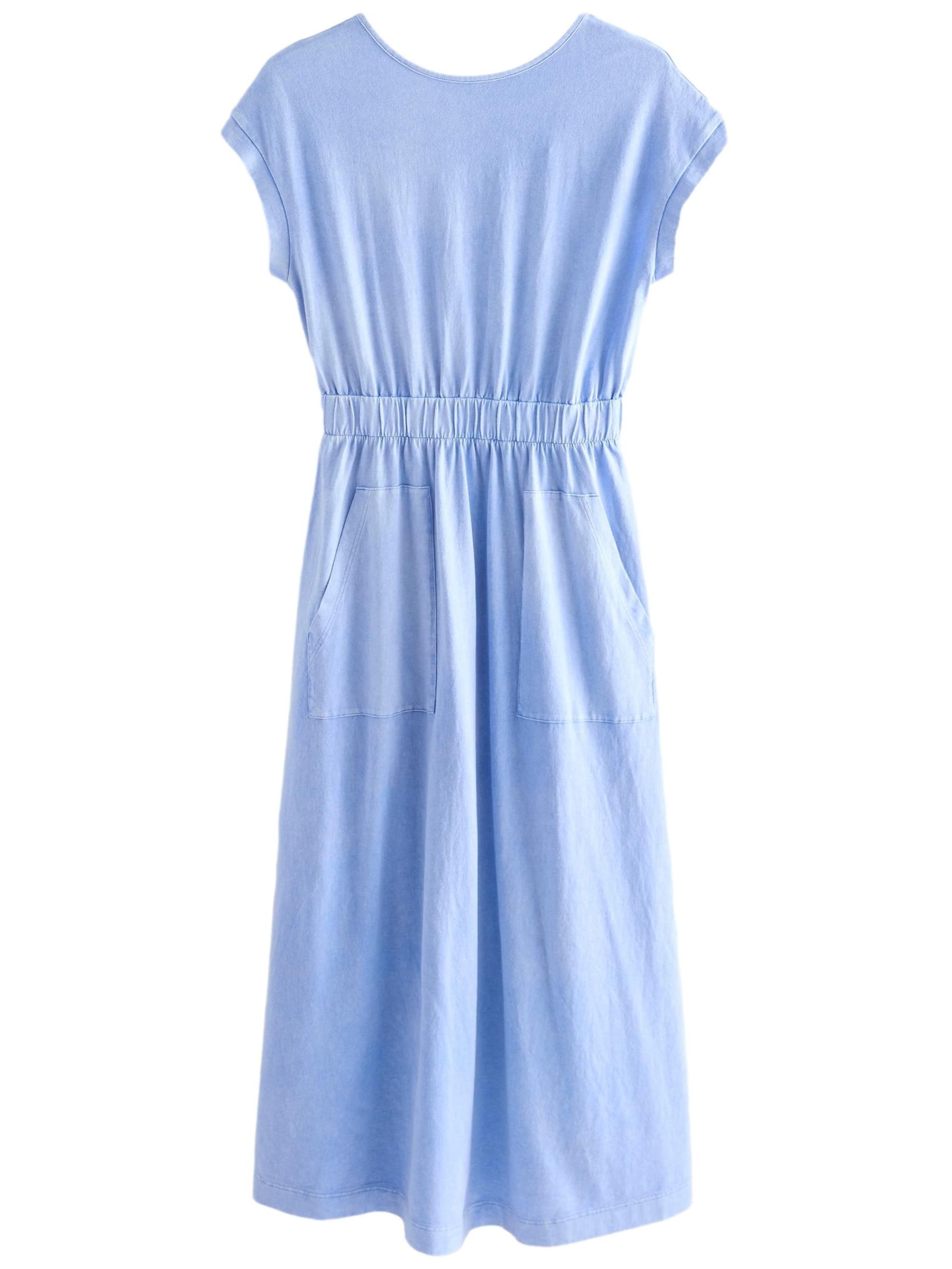 Rochie de la Next pe albastru: față