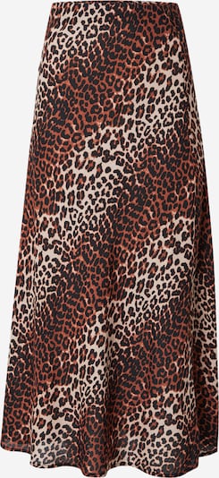 PIECES Suknja 'PCNYA' u tamno bež / smeđa / kestenjasto smeđa / crna, Pregled proizvoda