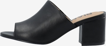 Mule 'CATE ' Bianco en noir : devant