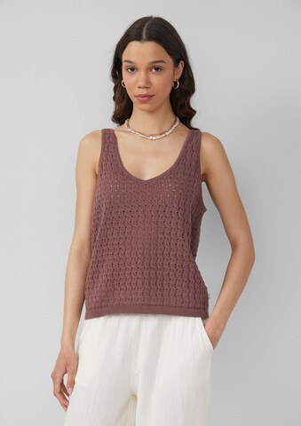 Tops en tricot QS en rose : devant