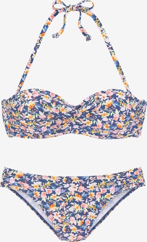 Bandeau Bikini BUFFALO en bleu : devant