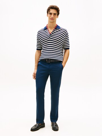 TOMMY HILFIGER - Regular Calças com vincos 'Denton' em azul