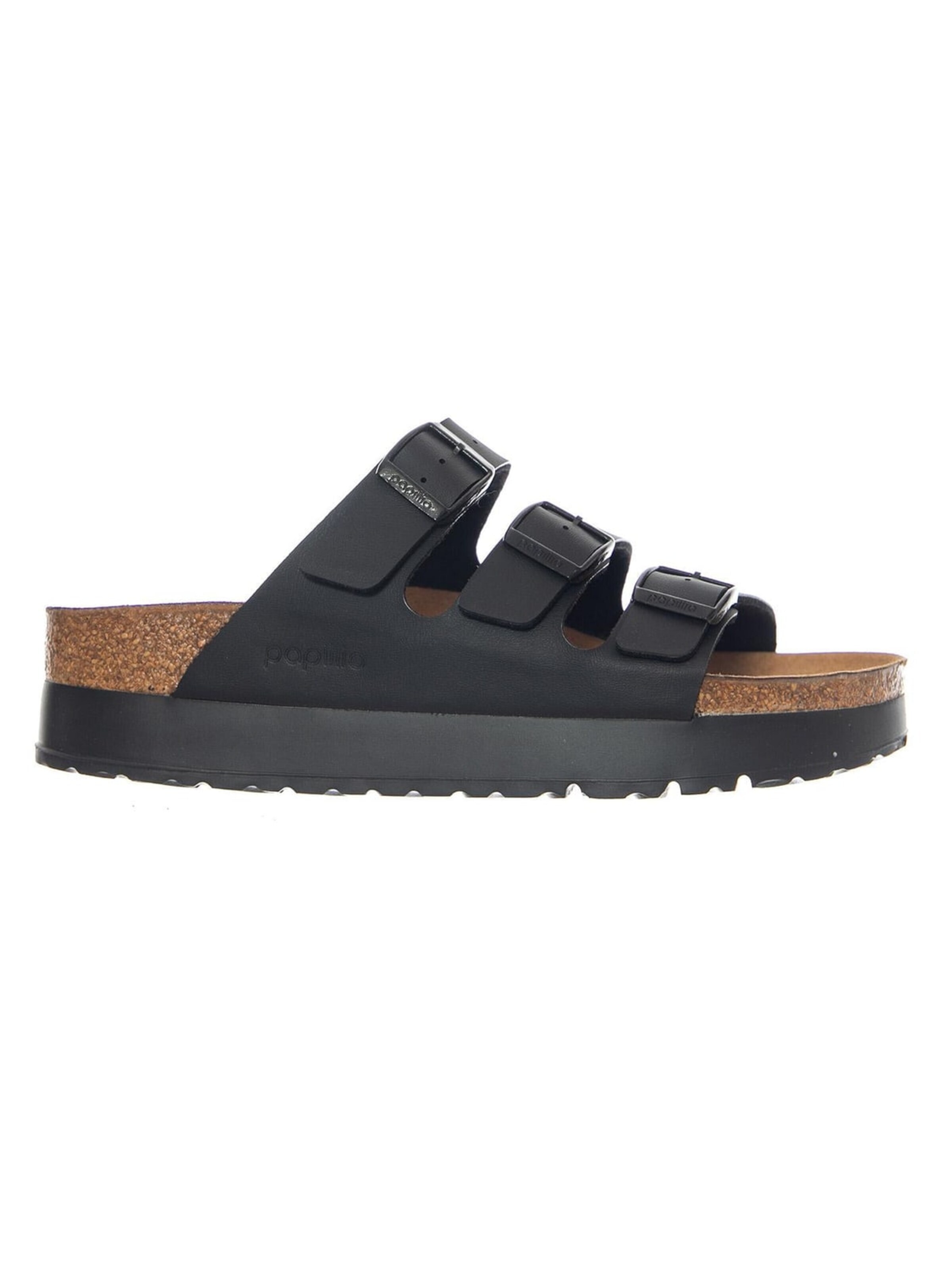 Sandales 'Florida III Platform Vegan Birko Flor Narrow Fit Black' BIRKENSTOCK en noir