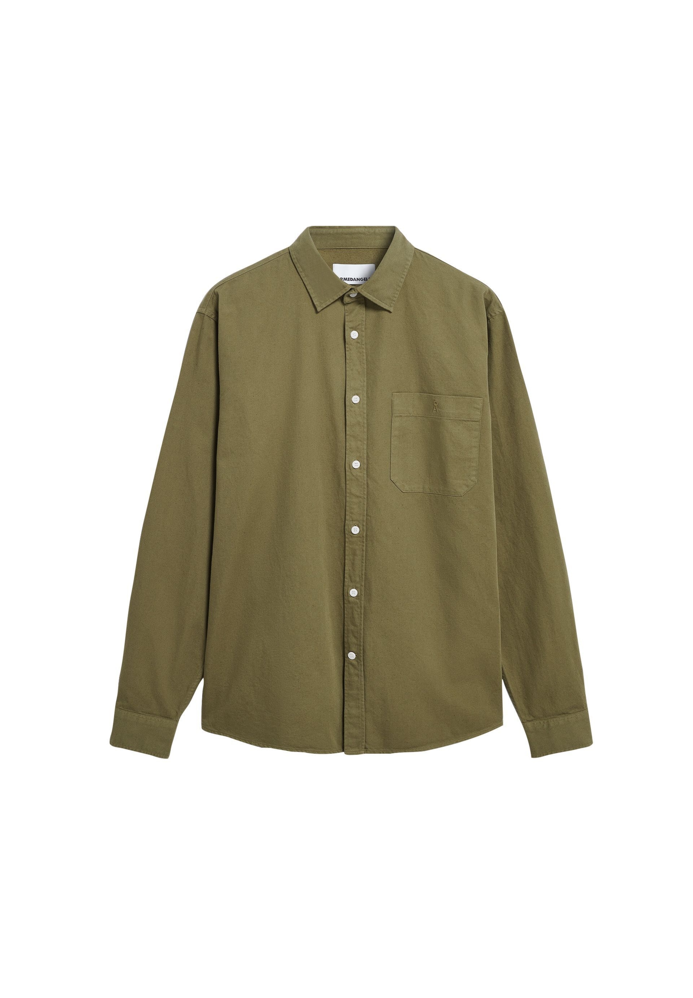 Fit confort Chemise ARMEDANGELS en vert : devant