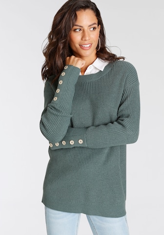 LAURA SCOTT Sweater in Green: front