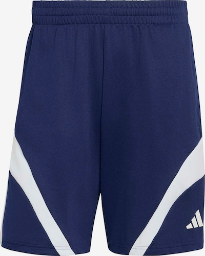 XS dydžio Sportinės kelnės 'TIRO 5' iš ADIDAS SPORTSWEAR, spalva – tamsiai mėlyna / balta, Prekių apžvalga