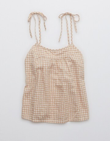 AERIE Slaapshirt 'Cami' in Beige: voorkant