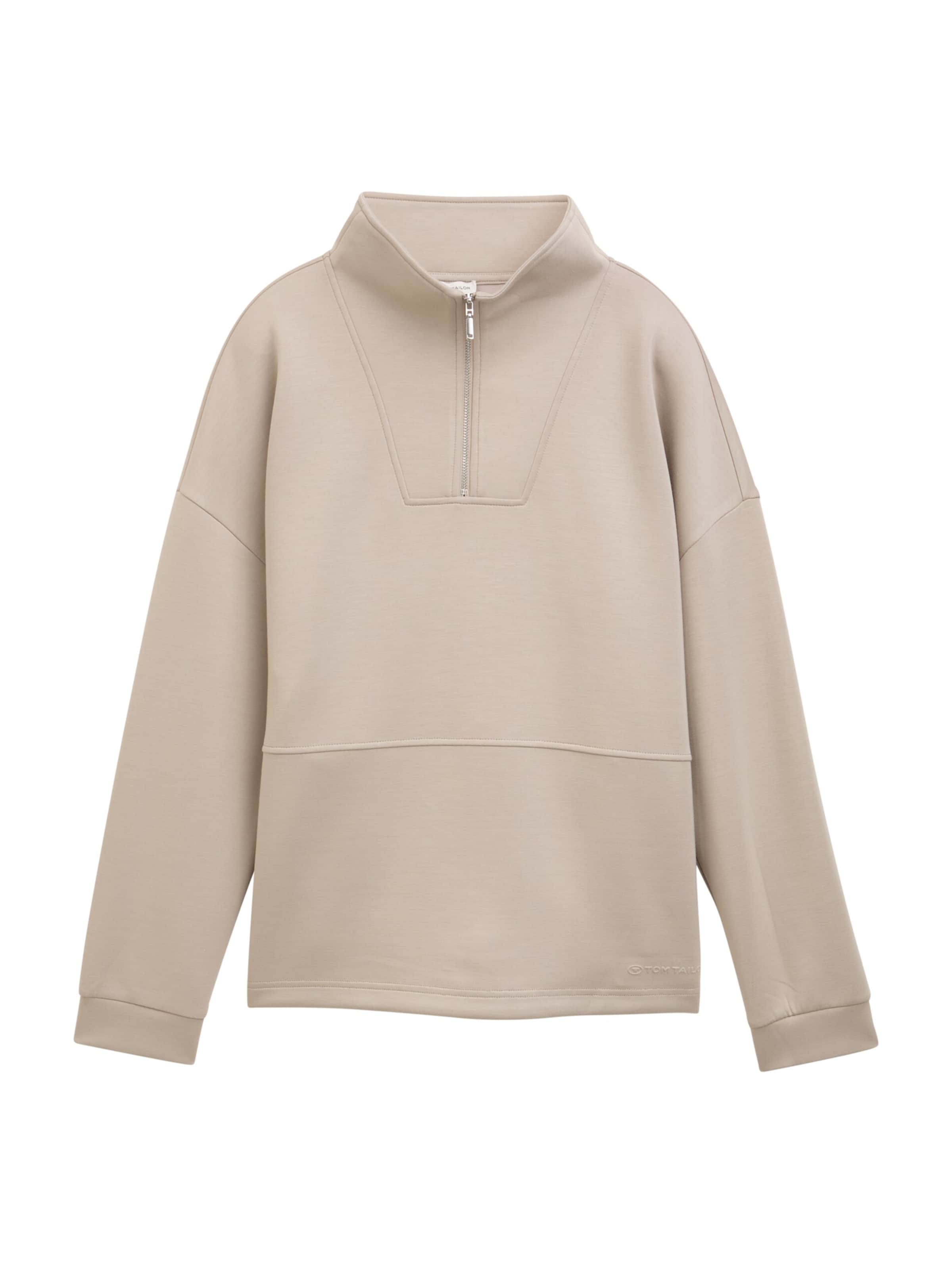 TOM TAILOR Sweatshirt in Grijs: voorkant