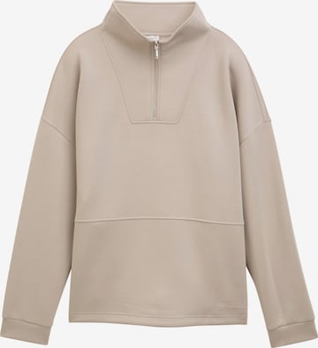 Sweat-shirt TOM TAILOR en gris : devant
