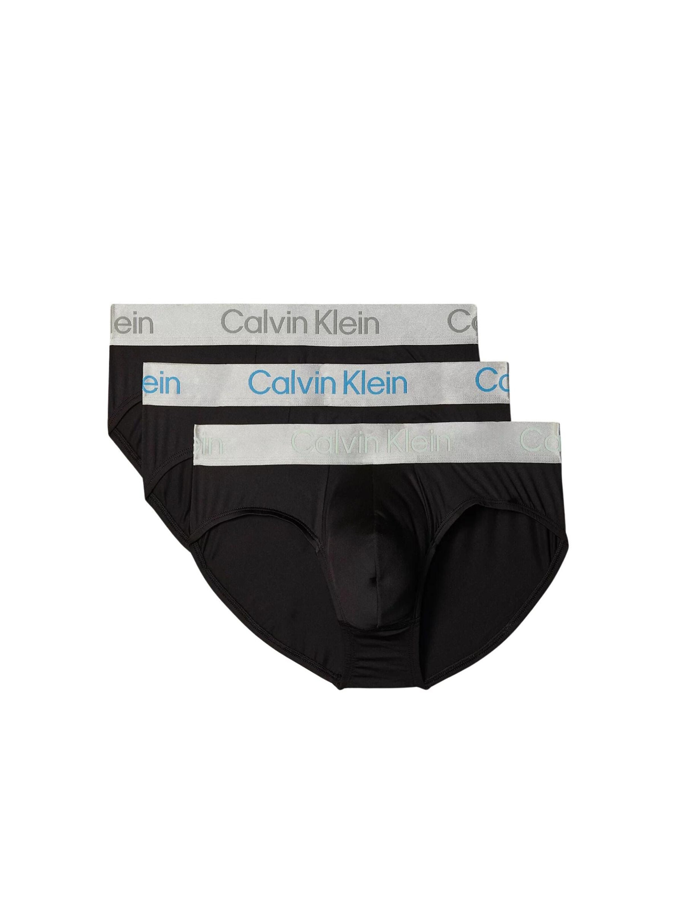 Slip 'CALVIN KLEIN HIP BRIEF 3 PK Intimo' di Calvin Klein in nero: frontale