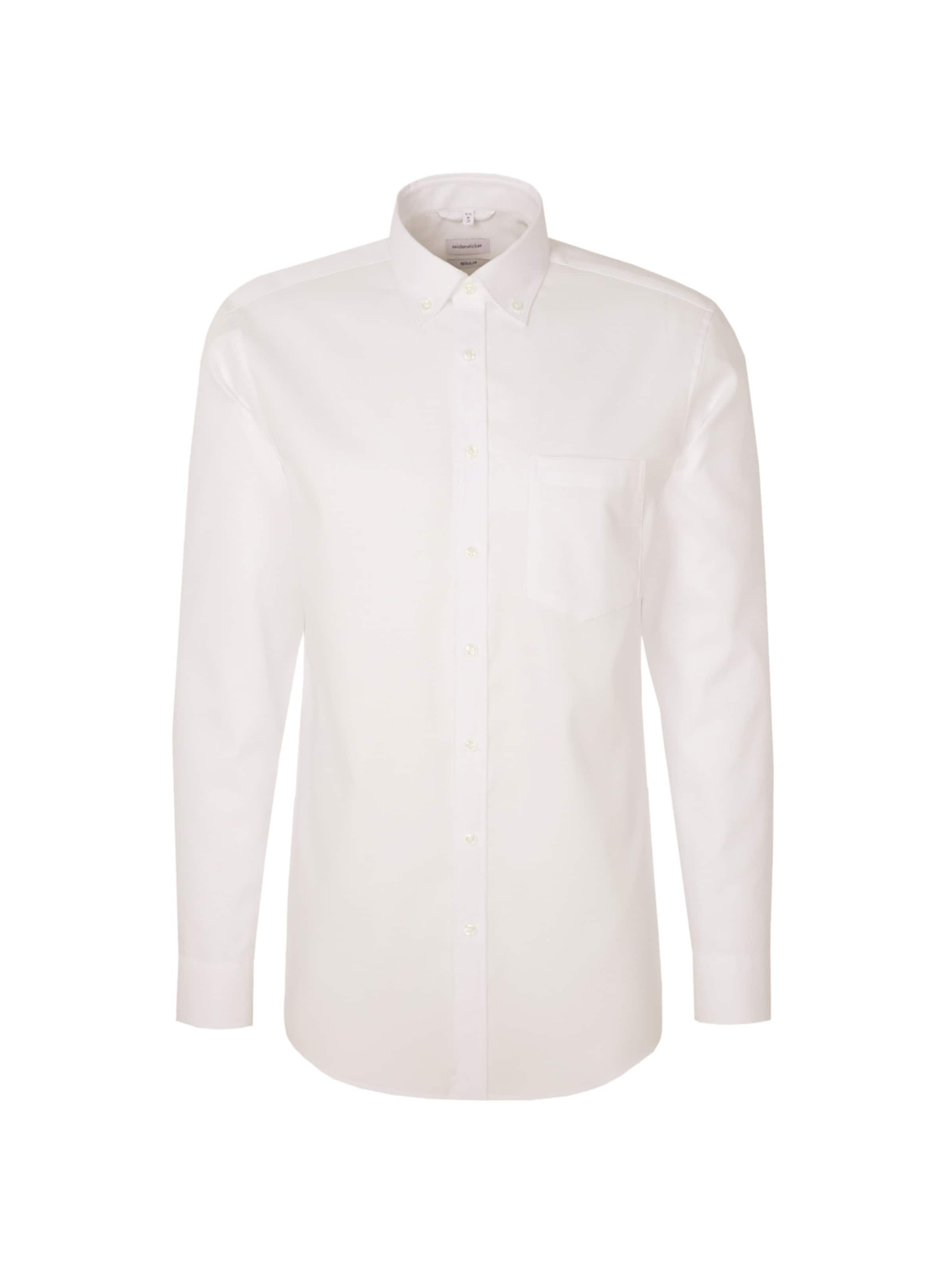 SEIDENSTICKER Zakelijk overhemd in Wit: voorkant