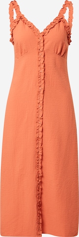 Robe d’été JUST FEMALE en orange : devant