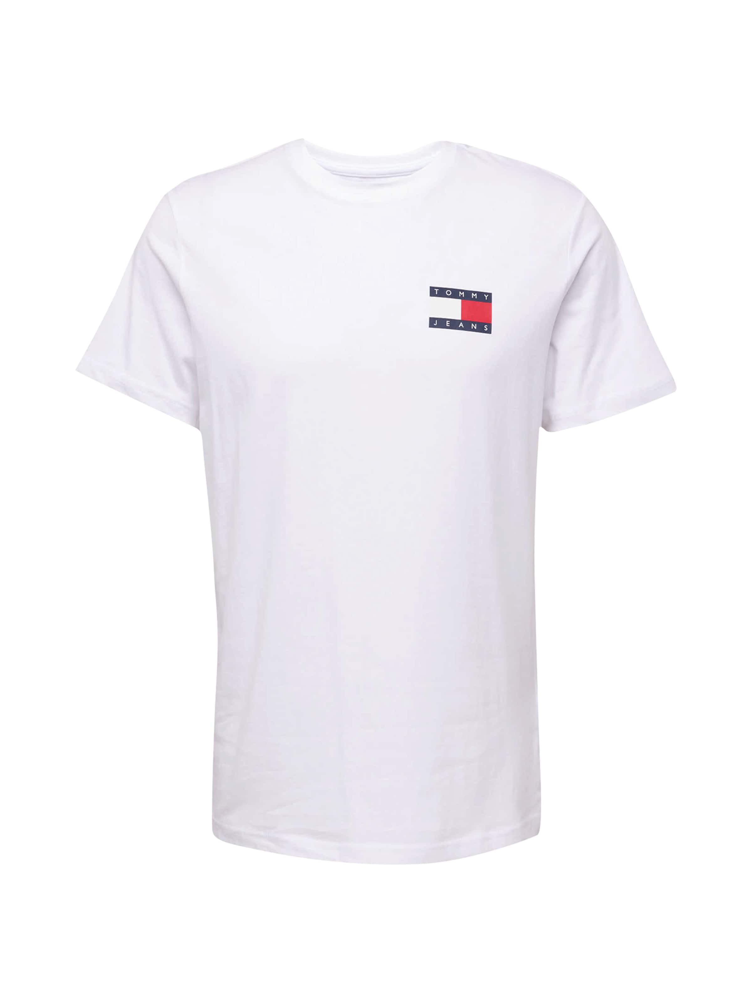 Tommy Jeans Μπλουζάκι 'ESSENTIAL' σε λευκό: μπροστά