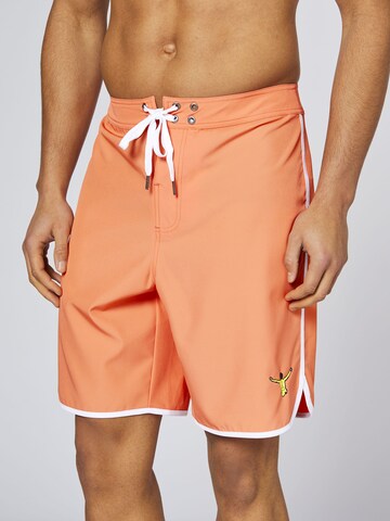 CHIEMSEE Athletic Swim Trunks in Orange