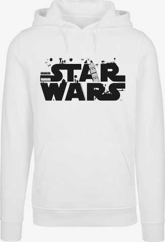 F4NT4STIC Sweatshirt 'Star Wars Minimalis' in Weiß: predná strana