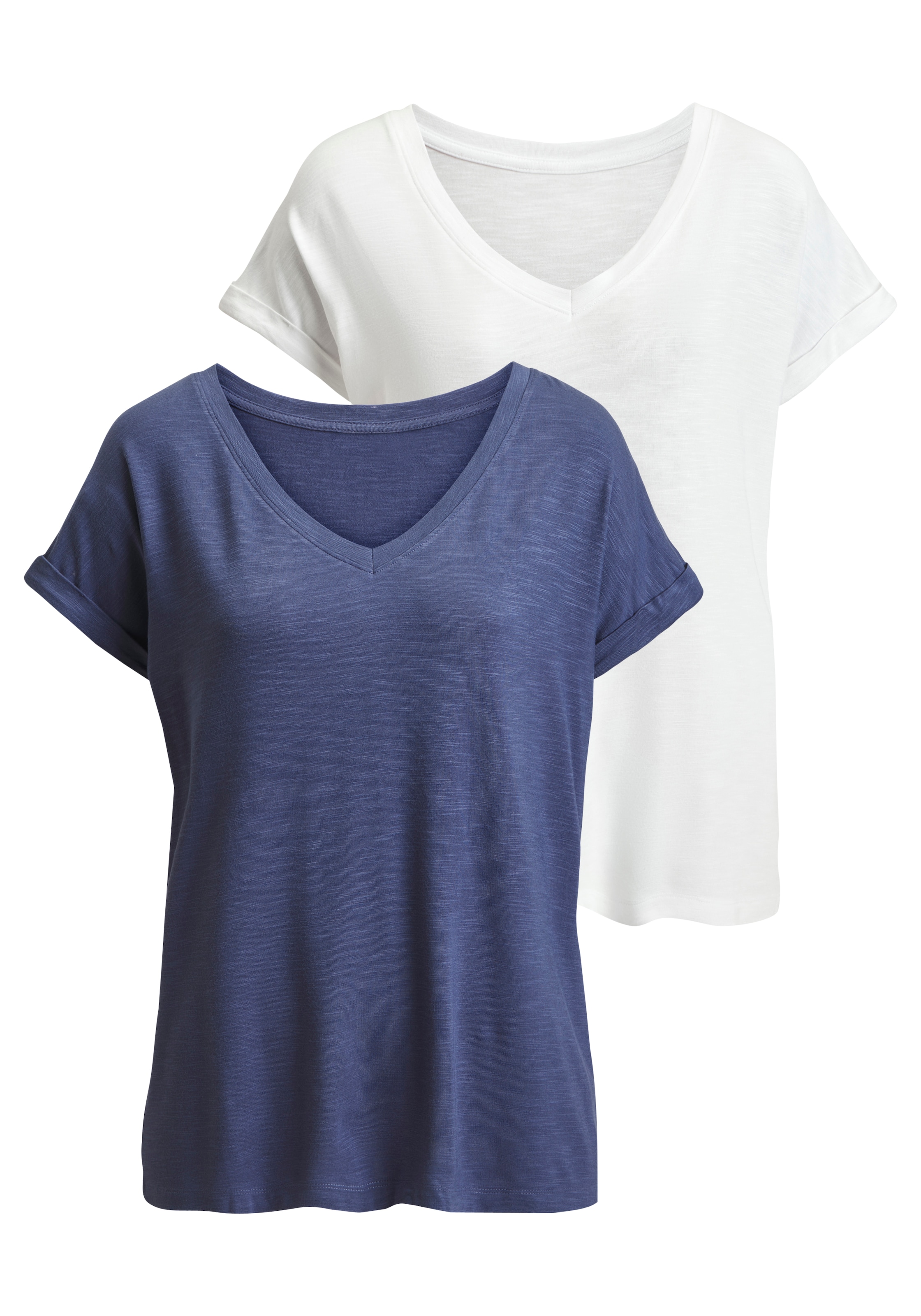 BEACH TIME Shirt in Blue: front
