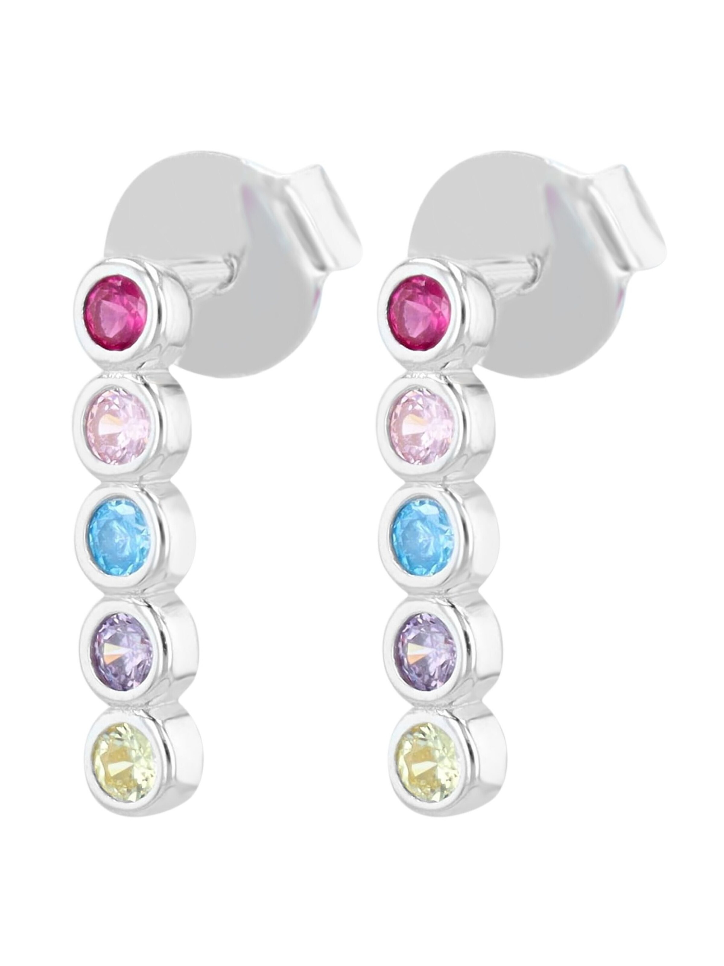 Akzent Earrings '"Kira" aus 925 Sterlingsilber, rhodiniert, langlebig' in Silver