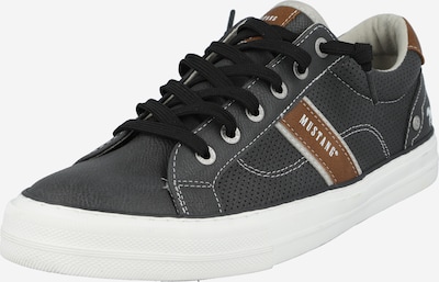 MUSTANG Sneakers low i brun / koksgrå / lysegrå, Produktvisning