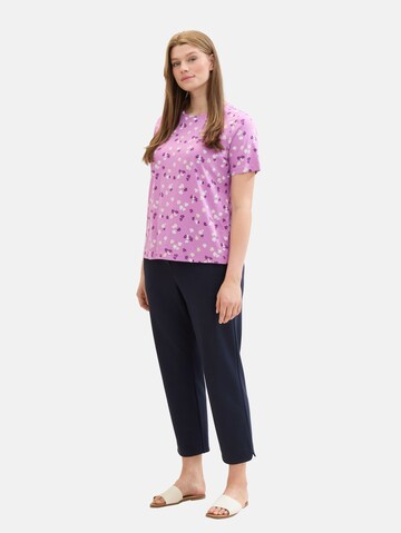 T-shirt Tom Tailor Women + en violet