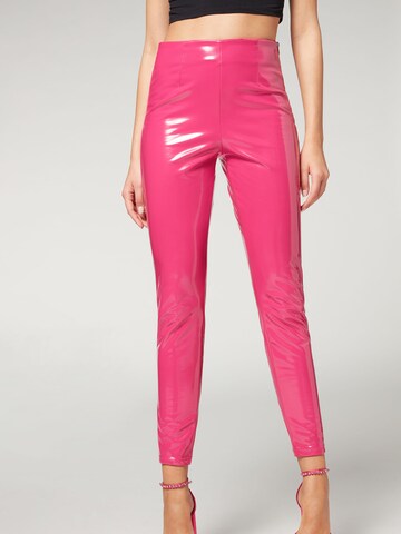CALZEDONIA Leggings 'thermo' in Pink: front