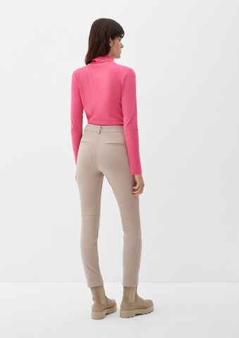 Coupe slim Pantalon s.Oliver en beige