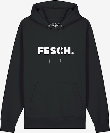 Sweat-shirt 'Fesch' Watapparel en noir : devant