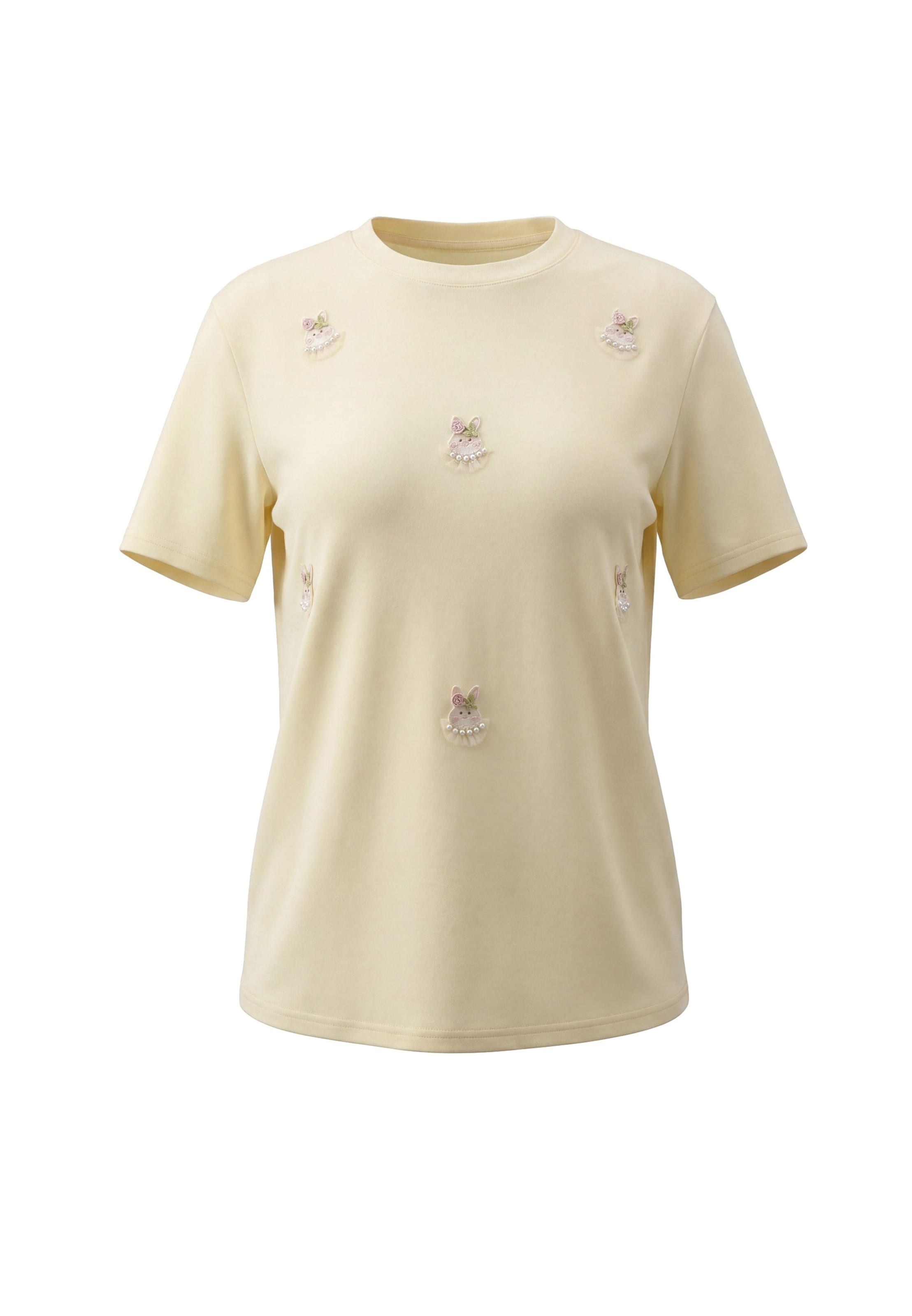 MYMO Camisa 'Pop' em S em amarelo claro / rosé / branco pérola, Vista do artigo