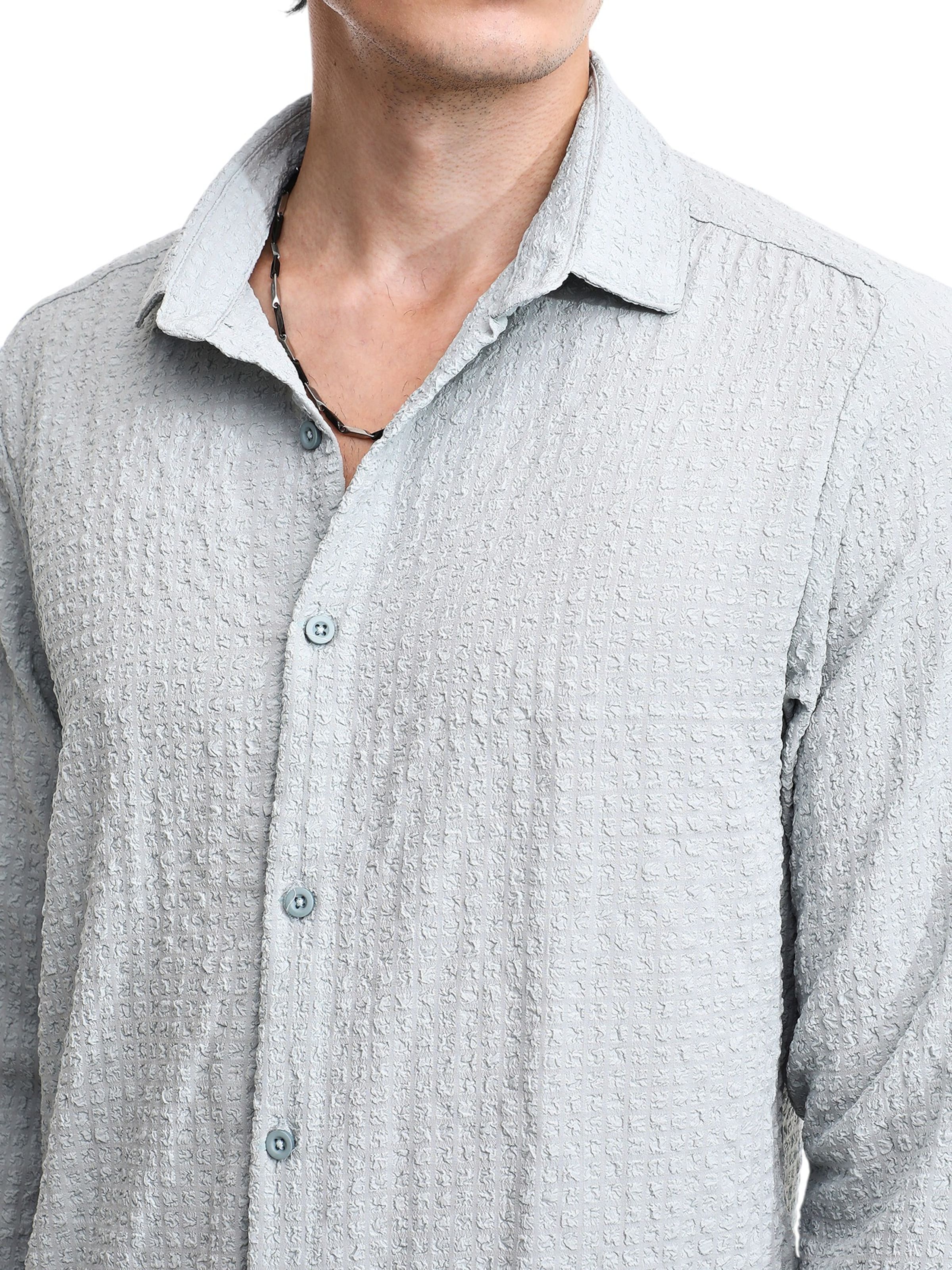 Campus Sutra Tavaline suurus Triiksärk 'Tiana', värv hall