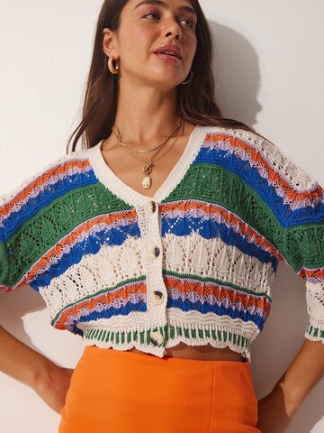 Happiness İstanbul Πλεκτή ζακέτα σε μπεζ