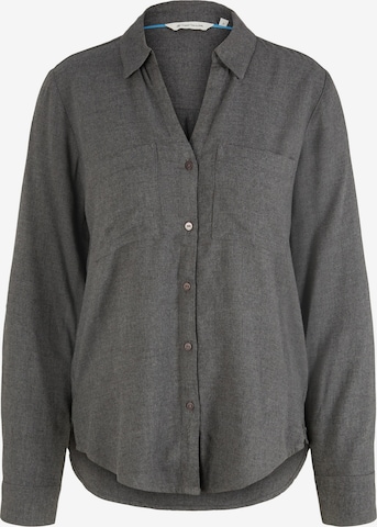 TOM TAILOR Blouse in Grey: front