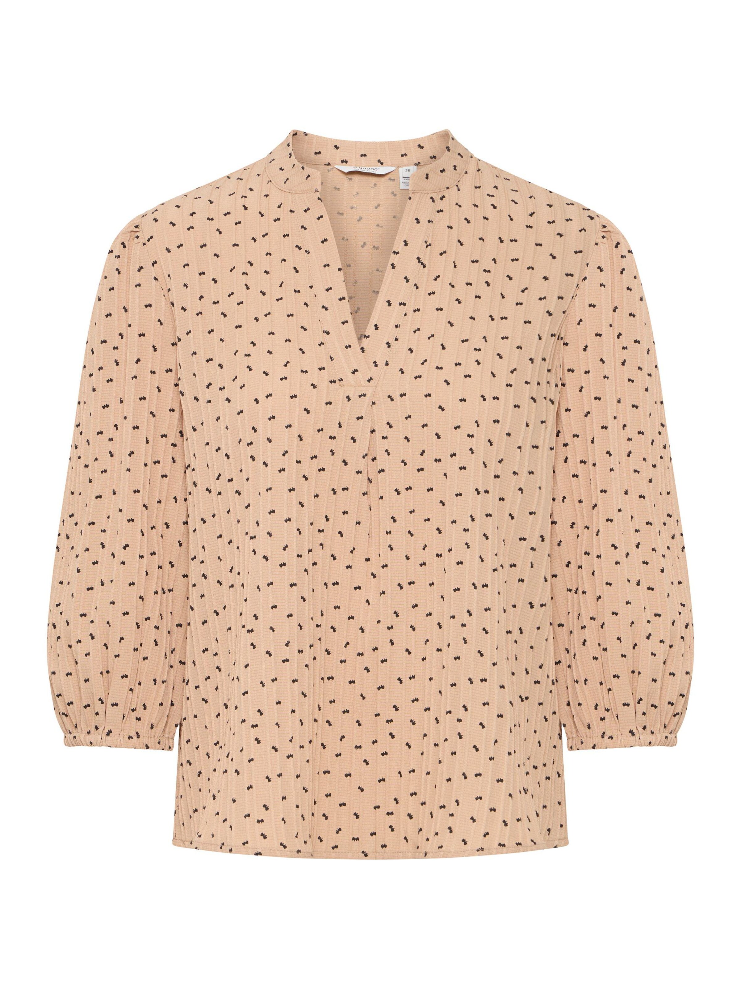 b.young Blouse 'BYIbow' in Bruin: voorkant