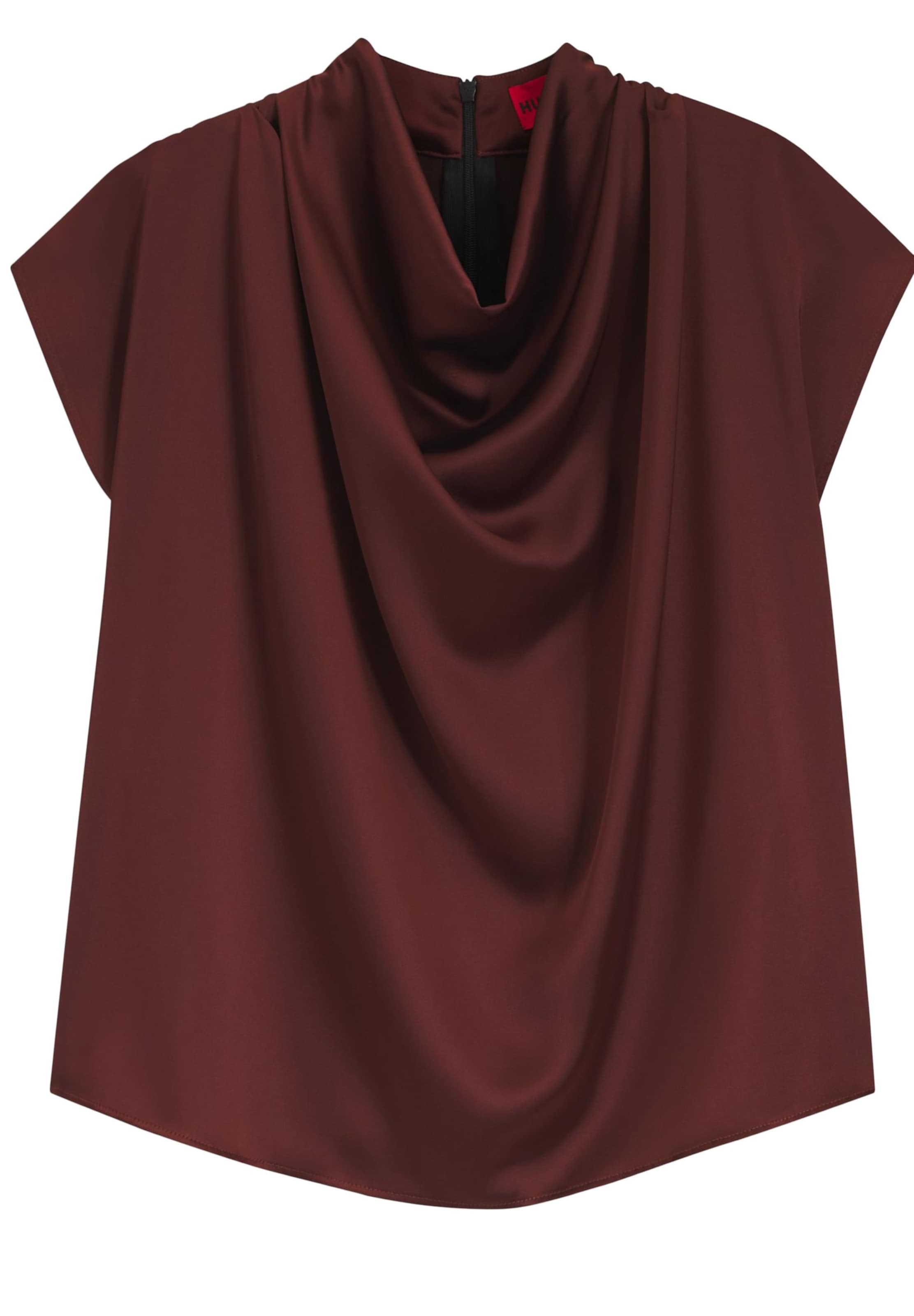 HUGO Bluse in Braun: Vorderseite