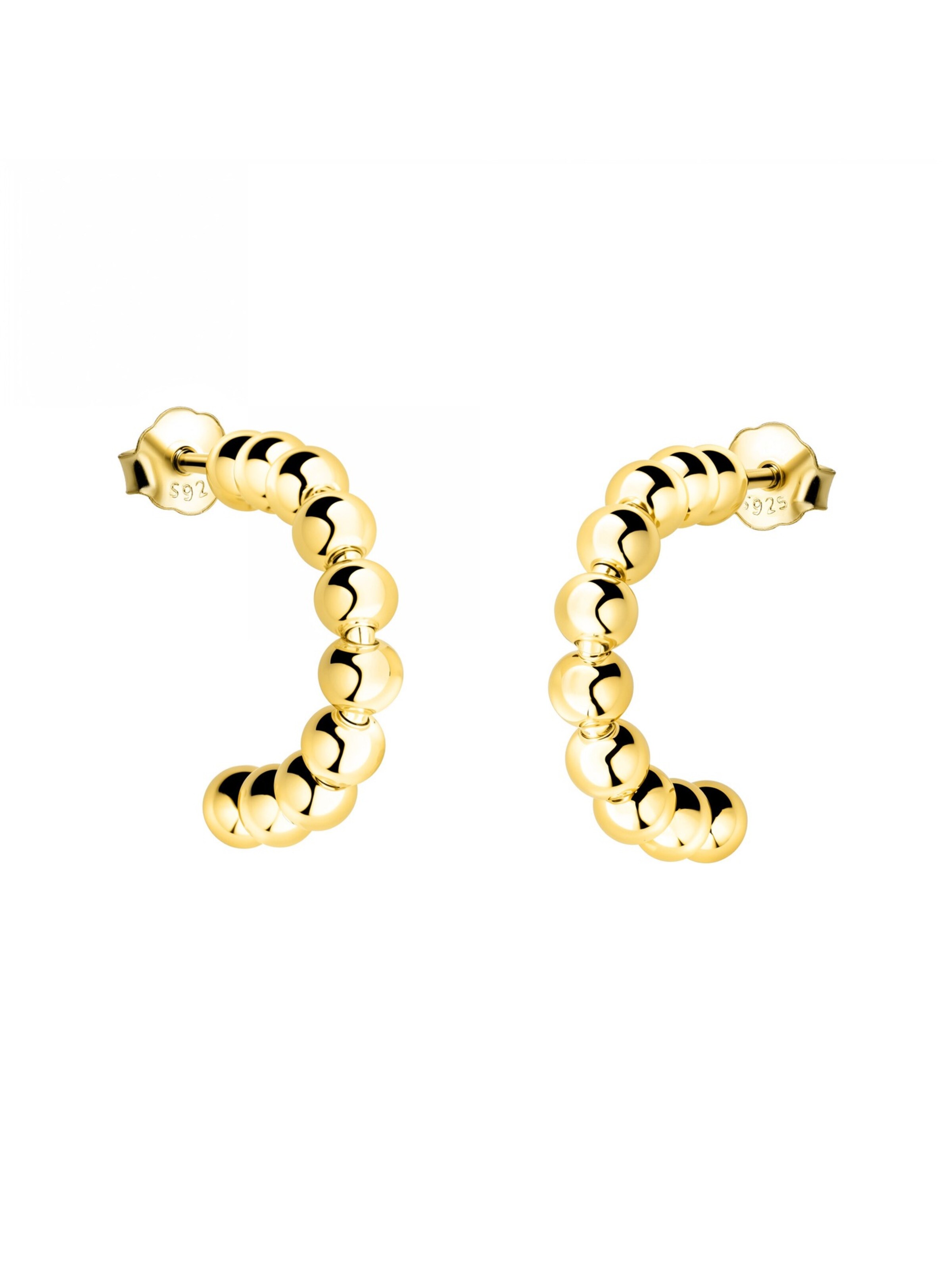 Sofia Milani Ohrringe 'Ball'‌‌‌‌‌‌ in Gold: Vorderseite