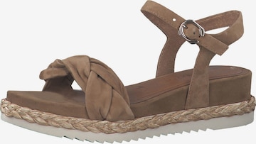 TAMARIS Sandalen met riem in Bruin: voorkant