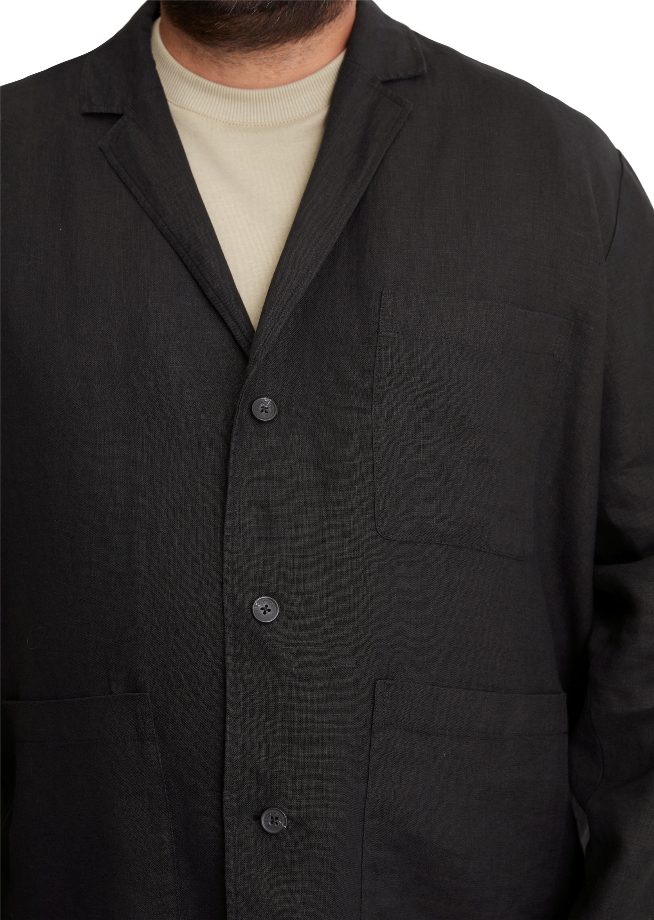 Coupe regular Veste de costume Marc O'Polo en noir