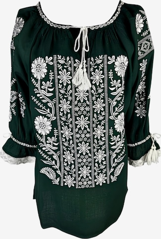 Blouse folklorique 'Damenbluse IL26 grün/weiß , marimea XL' Rody’s forever en vert : devant