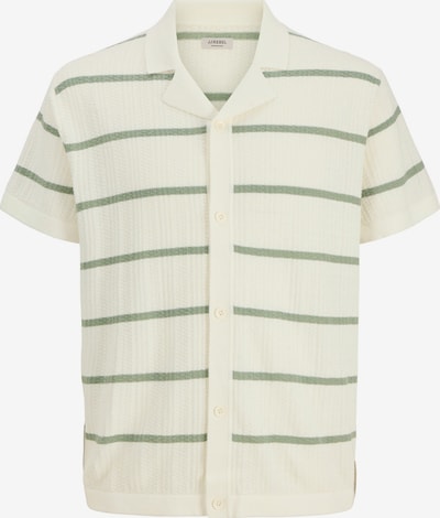 Kardiganas 'JREBSTANCE' iš JJ Rebel, spalva – šviesiai žalia / natūrali balta, Prekių apžvalga