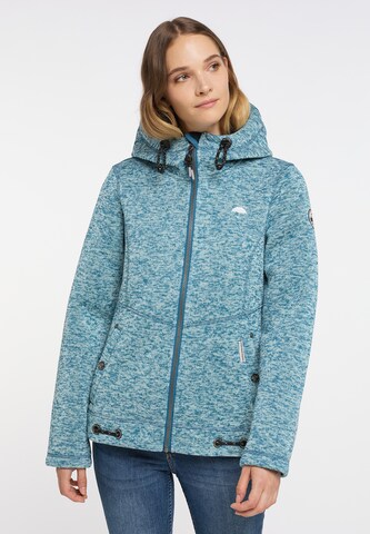 Schmuddelwedda Fleece jas in Blauw: voorkant