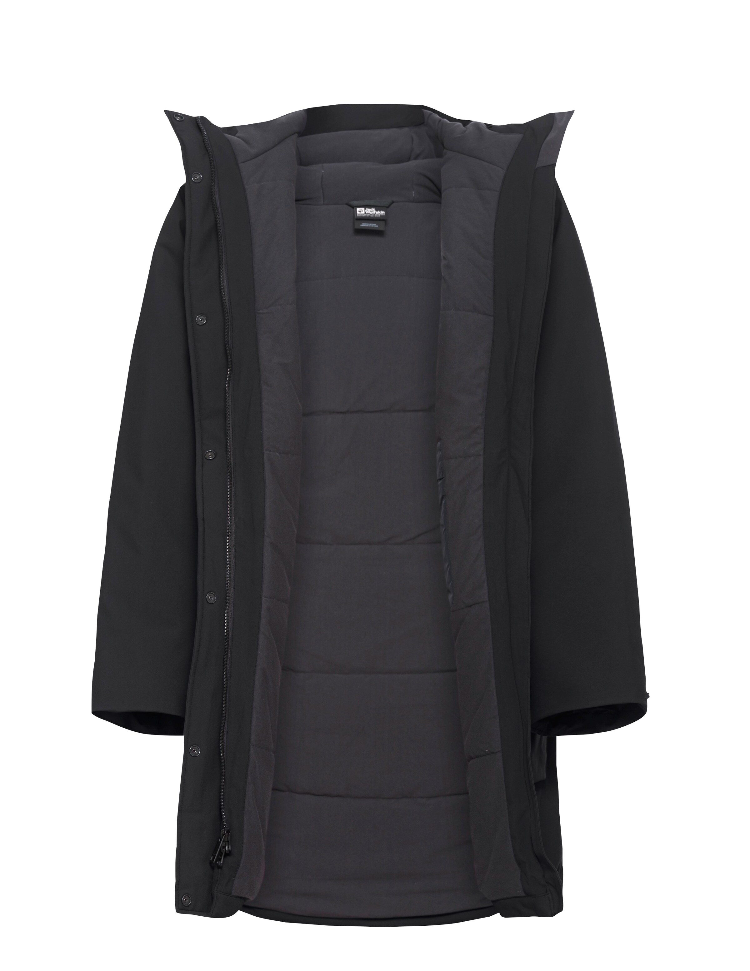 JACK WOLFSKIN Winter Coat in Black