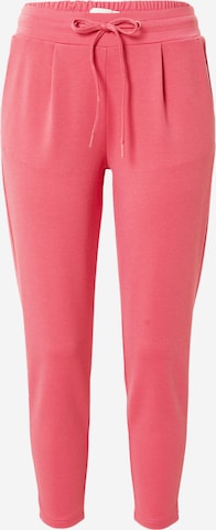 ICHI Kalhoty se sklady v pase 'KATE' – pink: přední strana