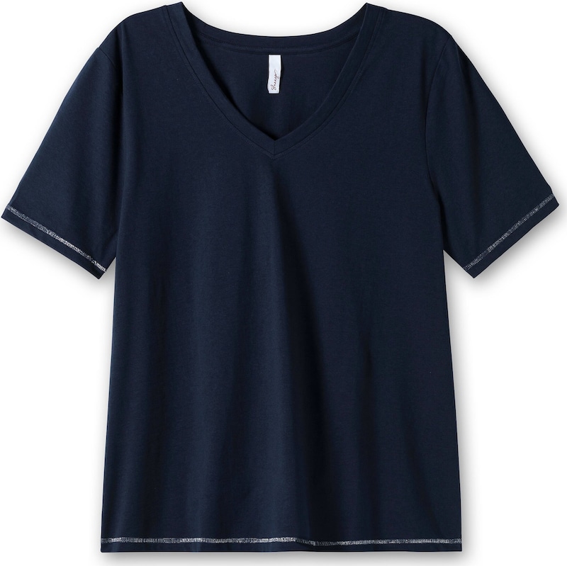 SHEEGO T-Shirt in Navy Pastellblau