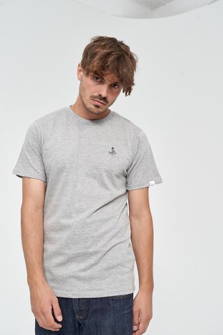 Mikon T-shirt 'Anker' i grå: framsida