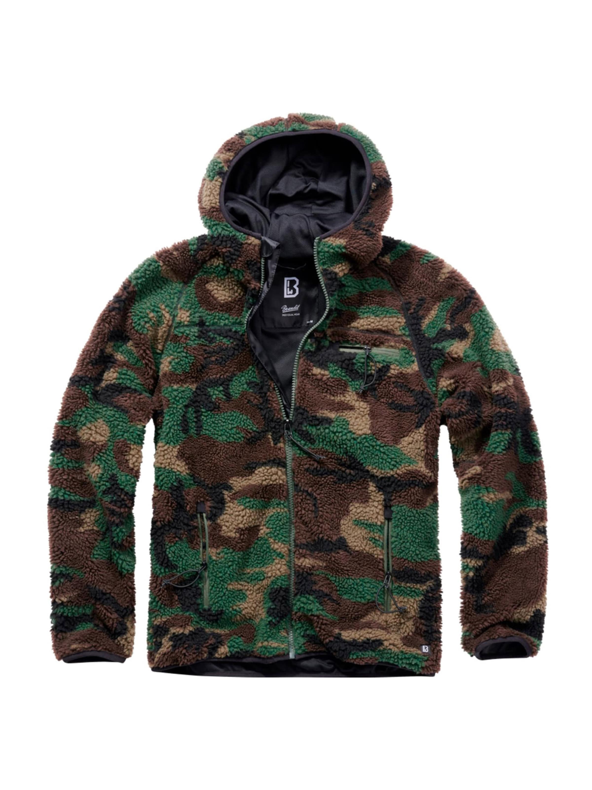 Giacca di pile di Brandit in colori misti: frontale
