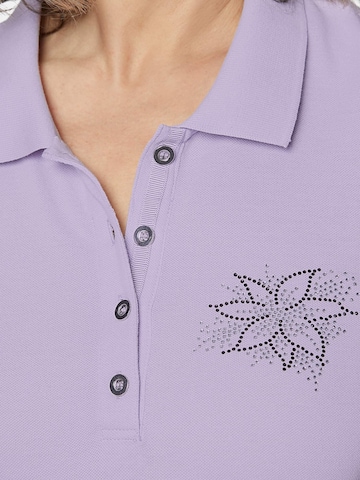 Goldner Shirt in Lila