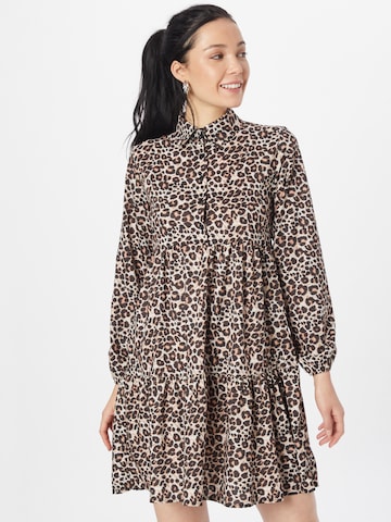 Hailys Shirt Dress 'Henja' in Brown: front